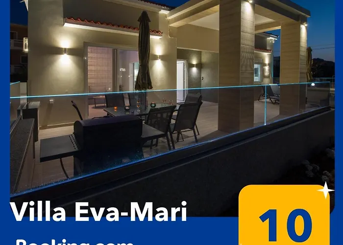 Luxury Villa Eva-Mari With Jacuzzi, 50M From The Beach